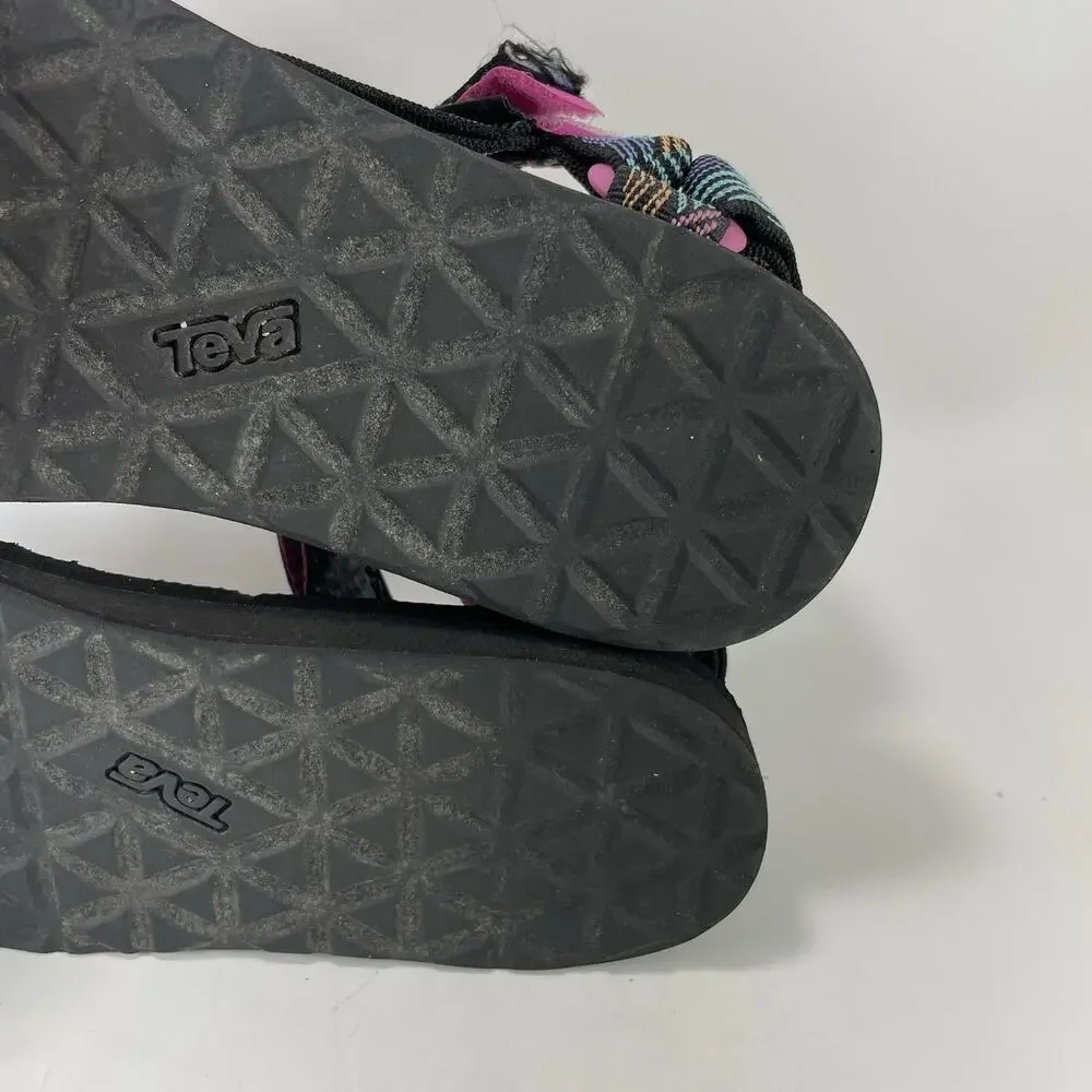 Teva Original Universal Womens Size 6 Multi Pink Retro Strappy Sport Sandal